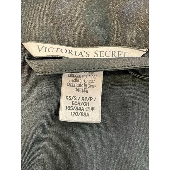 Victoria's Secret Flounce Satin Black Robe XS - Picture 7 of 7